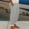 REA | COMFORTABLE STRIPED CASUAL PANTS