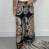 Sally | Trendy Printed Satin Track Pants